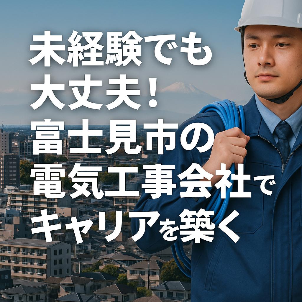 未経験でも大丈夫！富士見市の電気工事会社でキャリアを築く