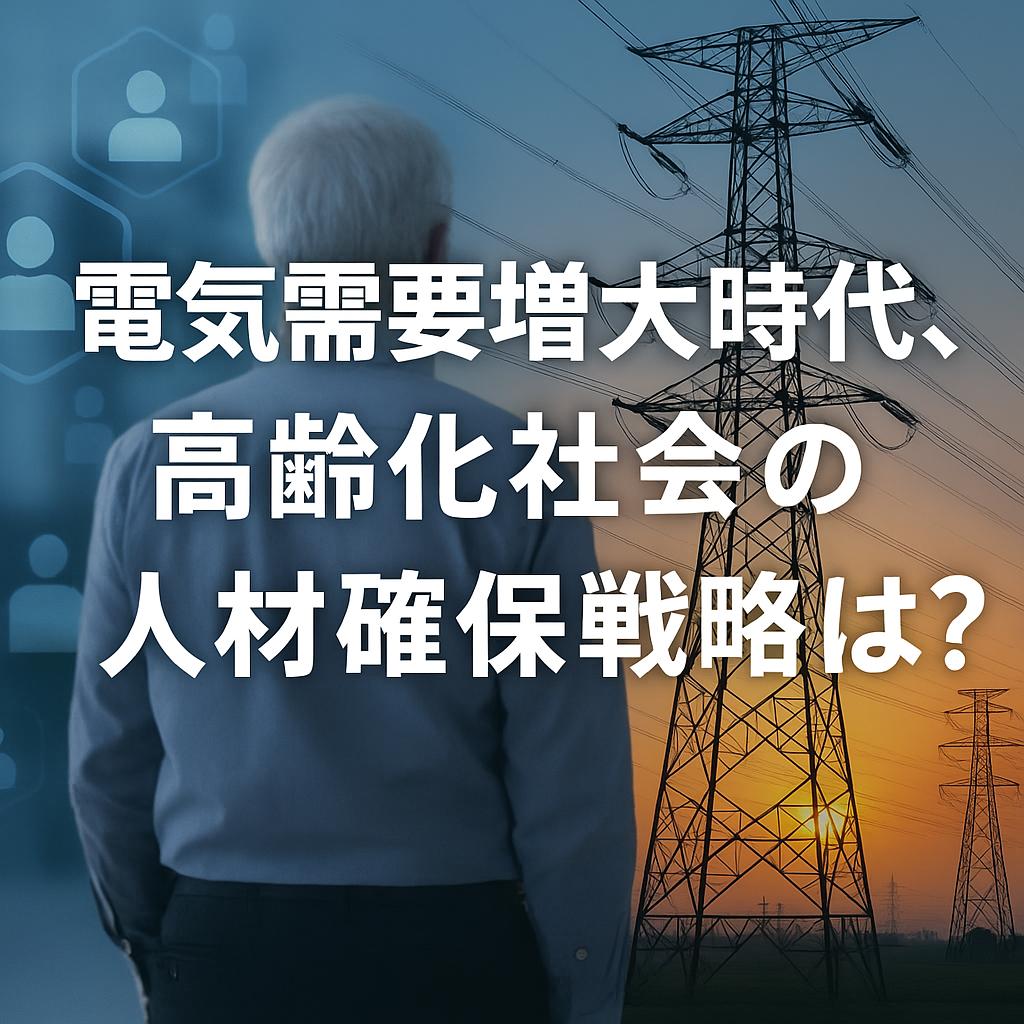 電気需要増大時代、高齢化社会の人材確保戦略とは？