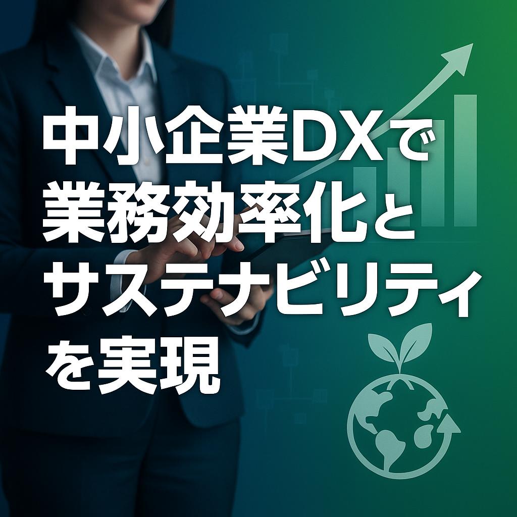 中小企業DXで業務効率化とサステナビリティを実現