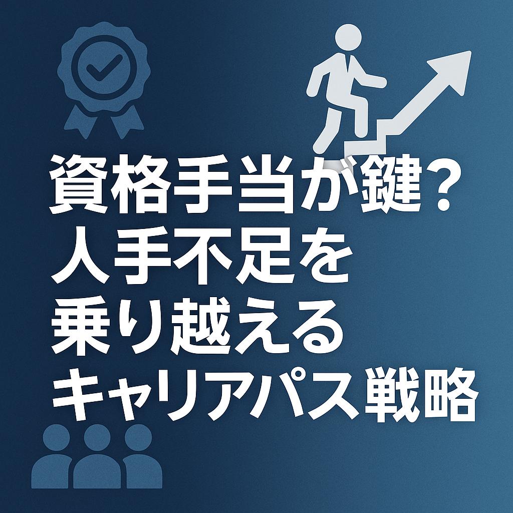 資格手当が鍵?人手不足を乗り越えるキャリアパス戦略