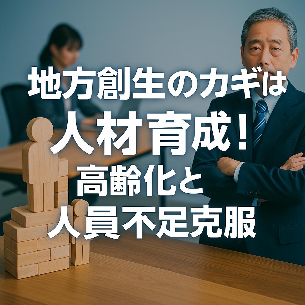 地方創生のカギは人材育成！高齢化と人員不足克服