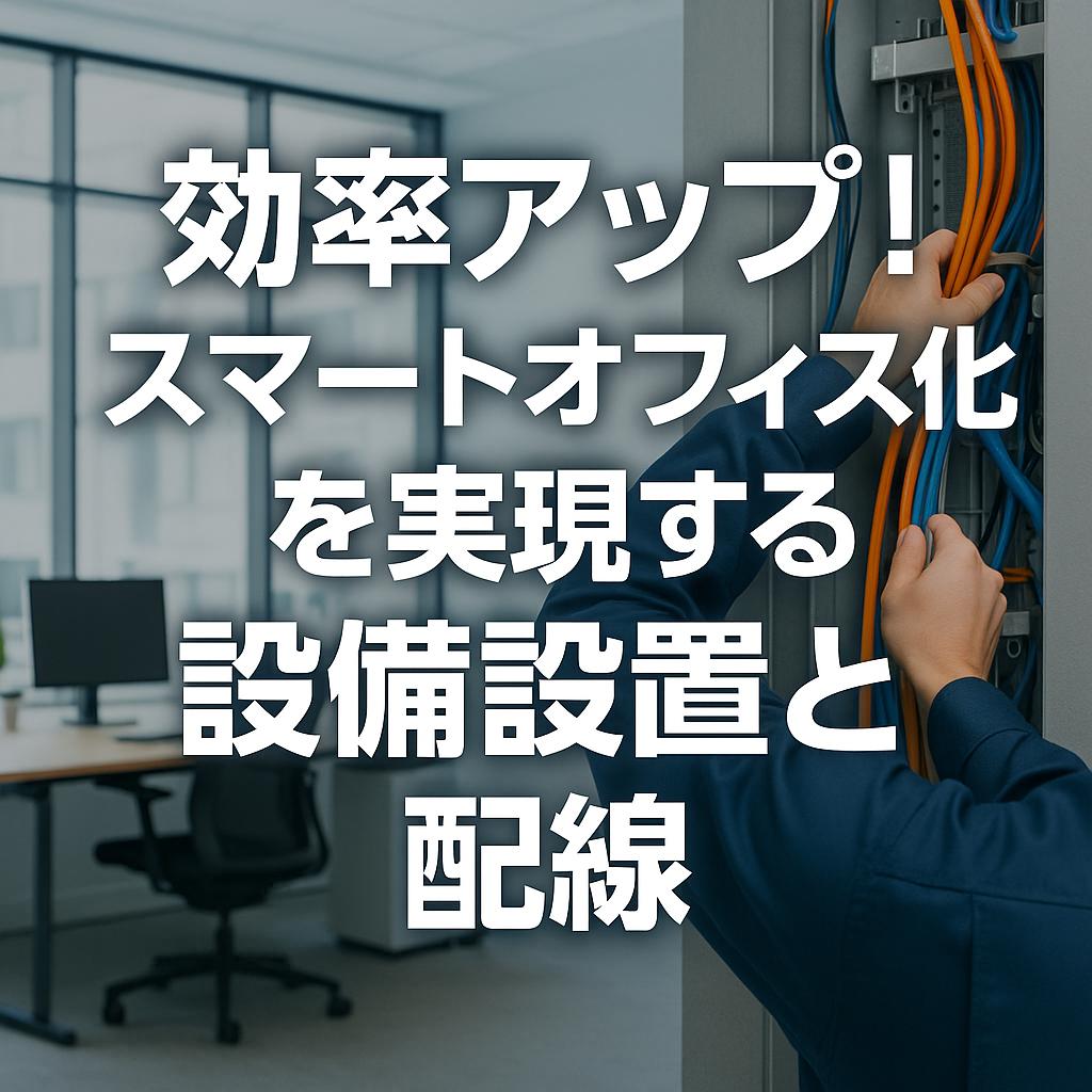 効率アップ！スマートオフィス化を実現する設備設置と配線