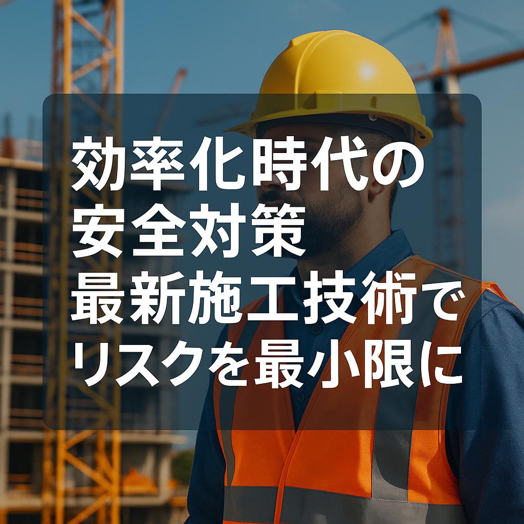 効率化時代の安全対策：最新施工技術でリスクを最小限に