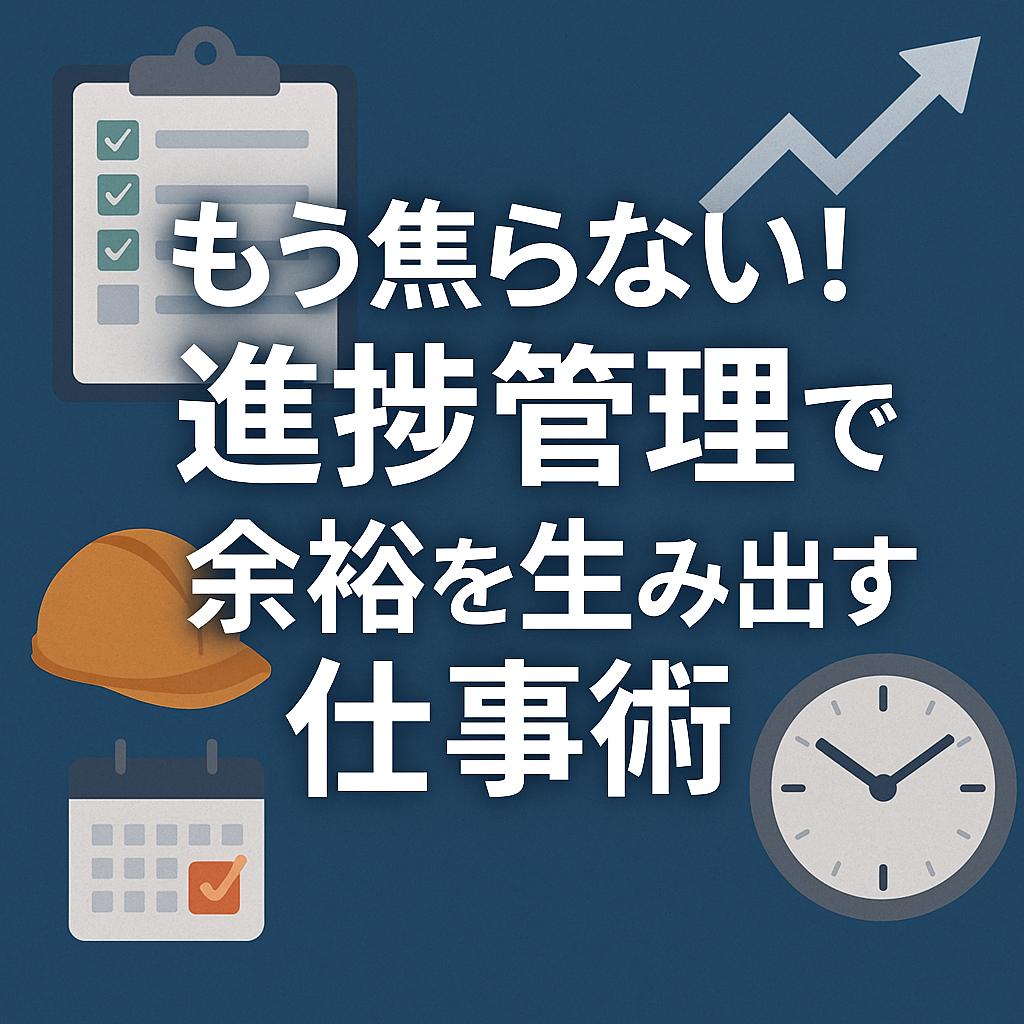 もう焦らない！進捗管理で余裕を生み出す仕事術