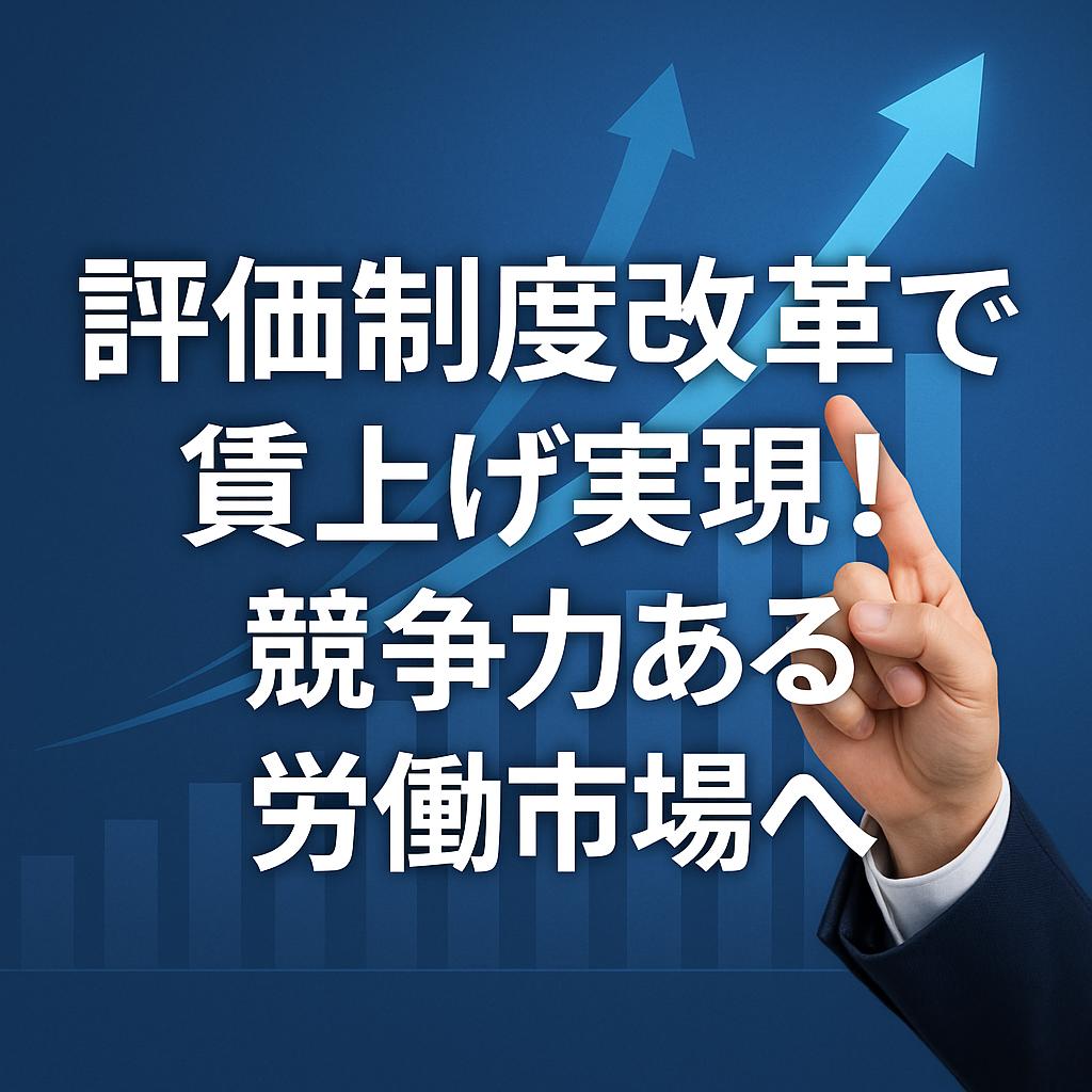 評価制度改革で賃上げ実現！競争力ある労働市場へ