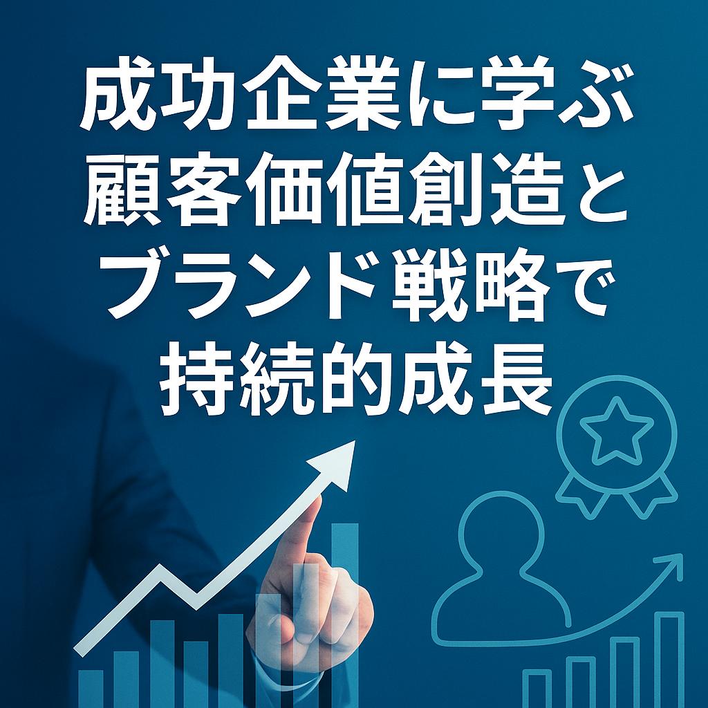 成功企業に学ぶ顧客価値創造とブランド戦略で持続的成長