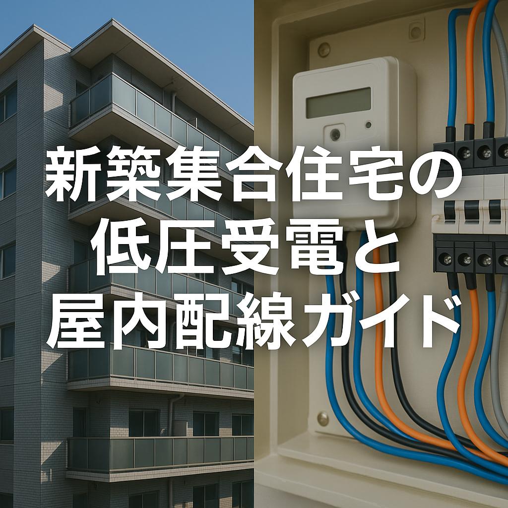 新築集合住宅の低圧受電と屋内配線ガイド