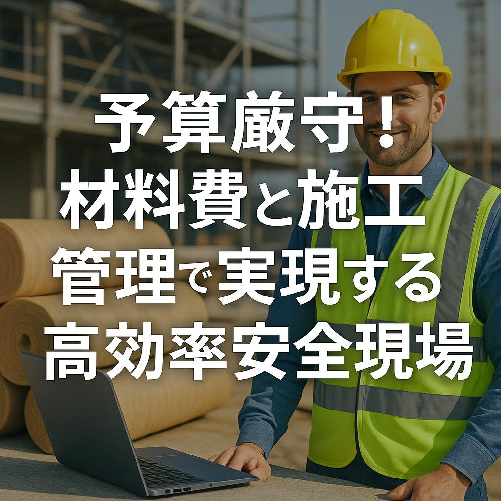 予算厳守！材料費と施工管理で実現する高効率安全現場