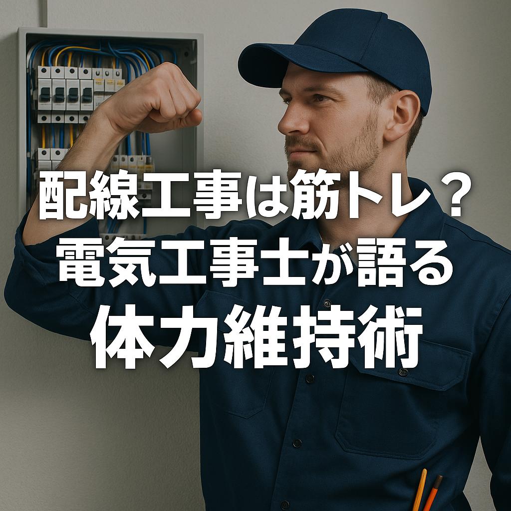 配線工事は筋トレ？電気工事士が語る体力維持術