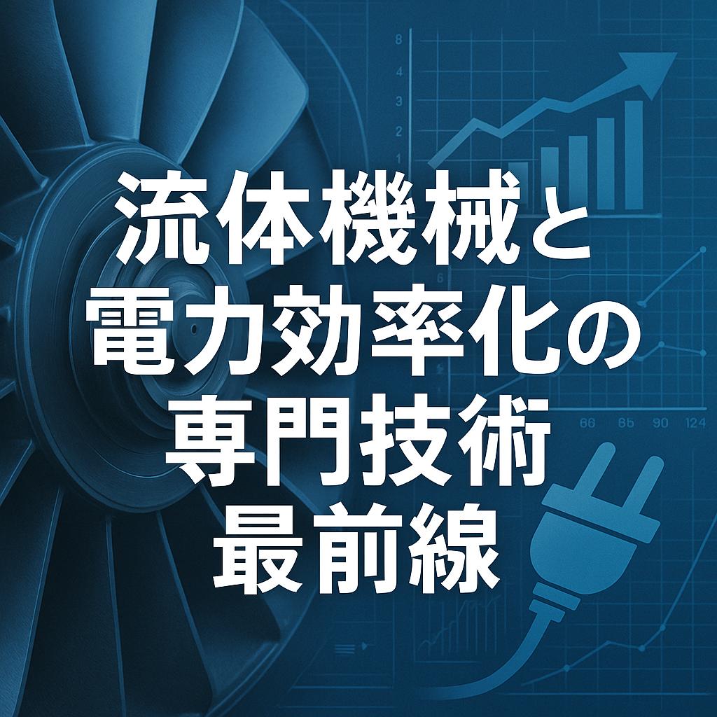 流体機械と電力効率化の専門技術最前線