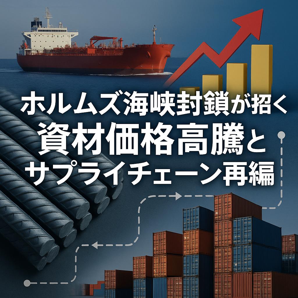 ホルムズ海峡封鎖が招く資材価格高騰とサプライチェーン再編