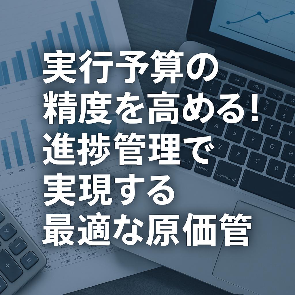 実行予算の精度を高める！進捗管理で実現する最適な原価管理