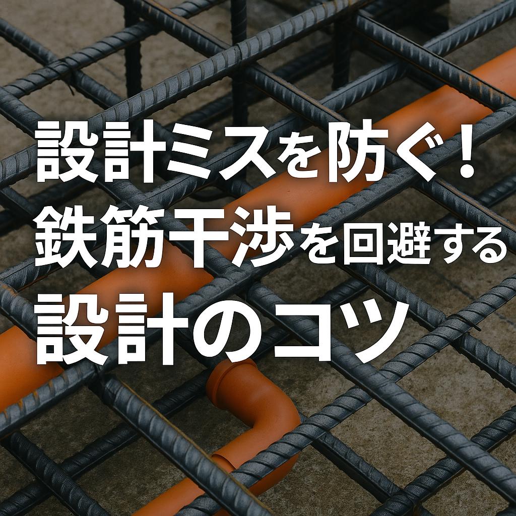 設計ミスを防ぐ！鉄筋干渉を回避する設計のコツ