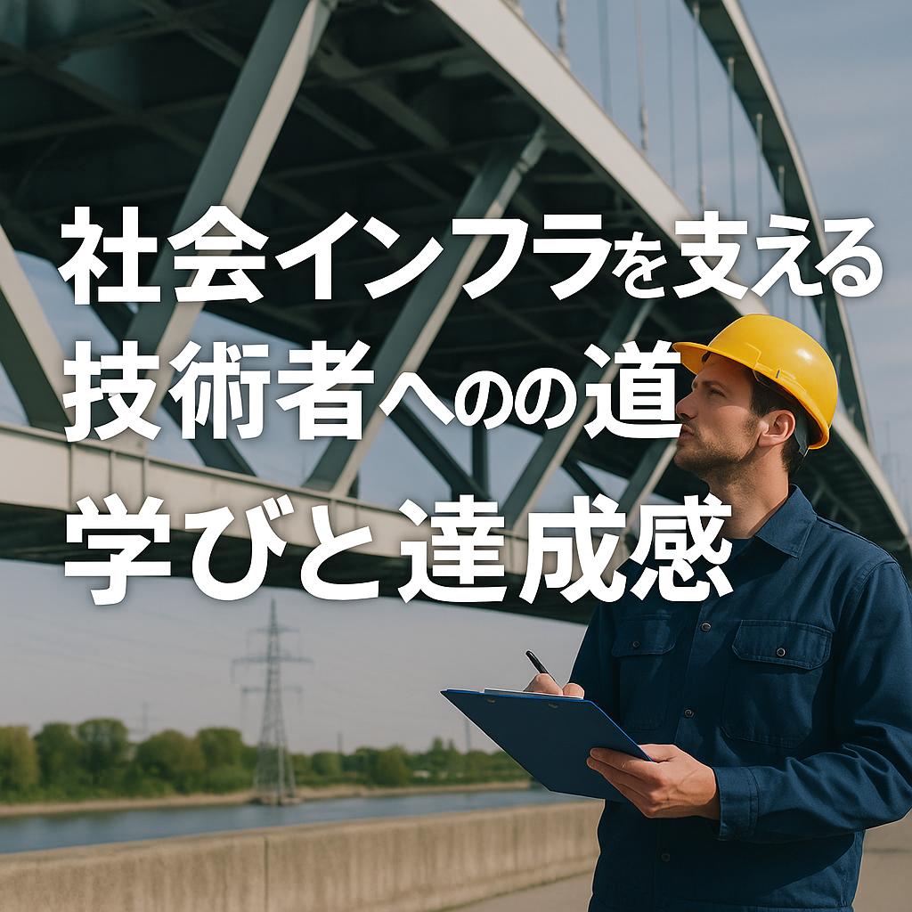 社会インフラを支える技術者への道：学びと達成感