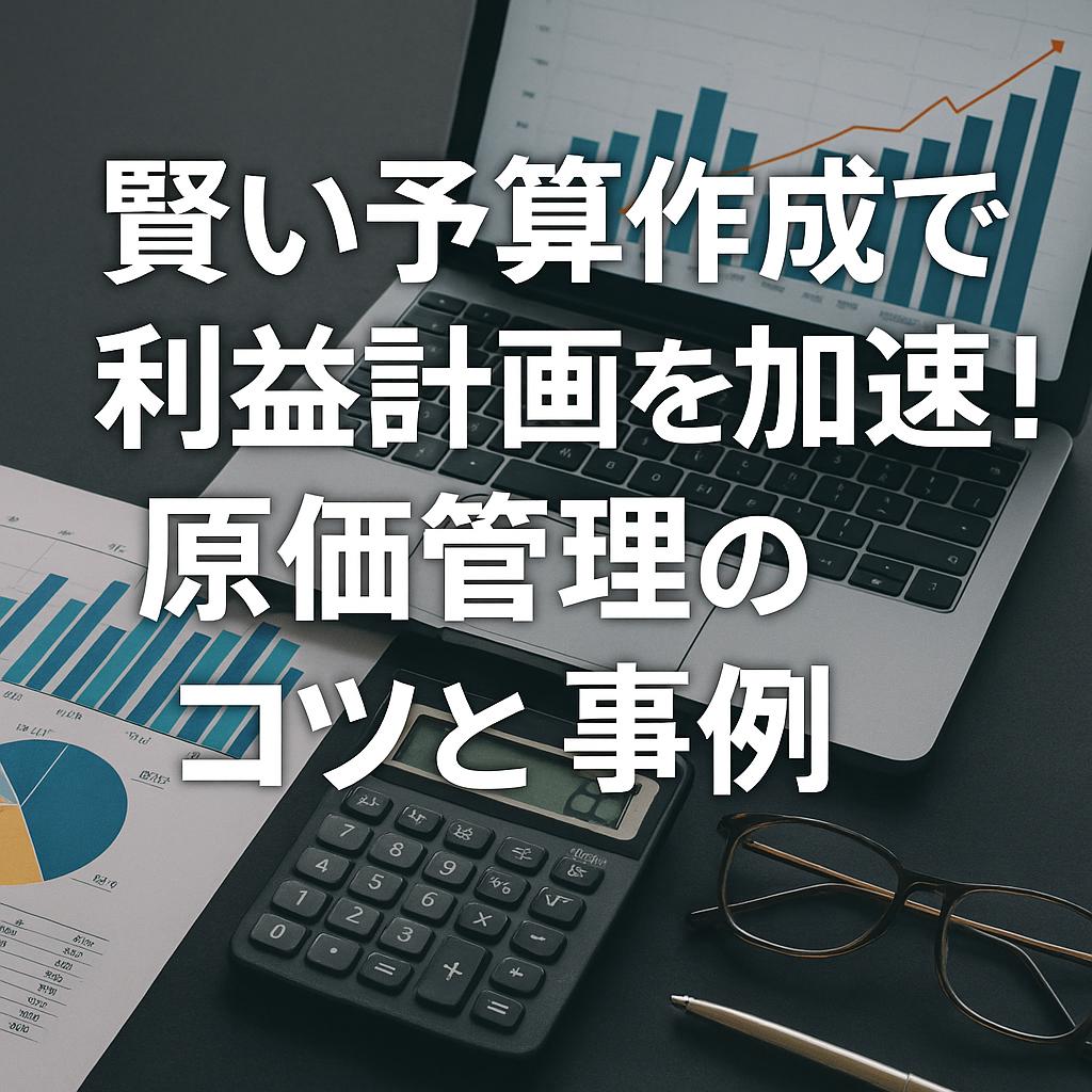 賢い予算作成で利益計画を加速！原価管理のコツと事例
