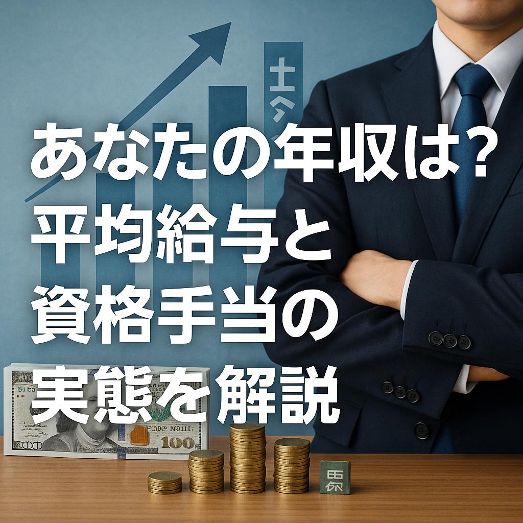 あなたの年収は？平均給与と資格手当の実態を解説