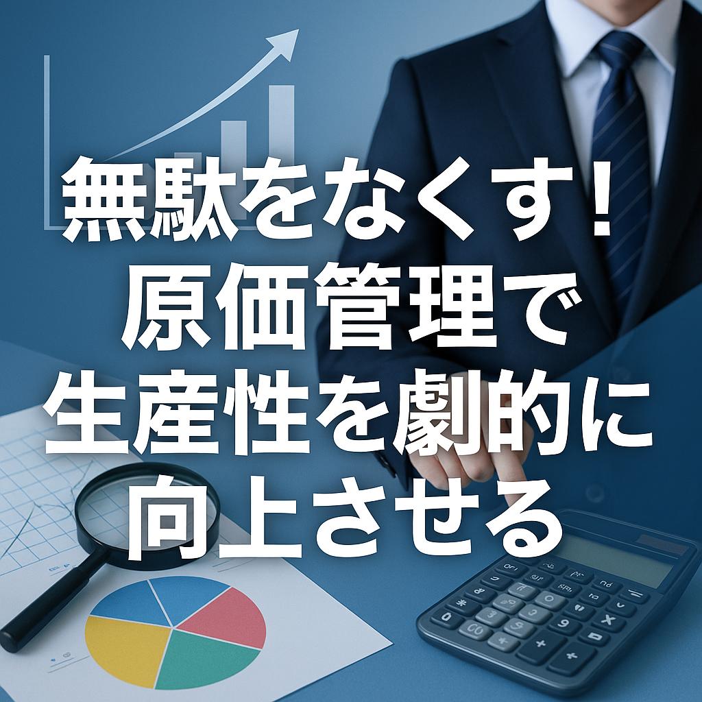 無駄をなくす！原価管理で生産性を劇的に向上させる