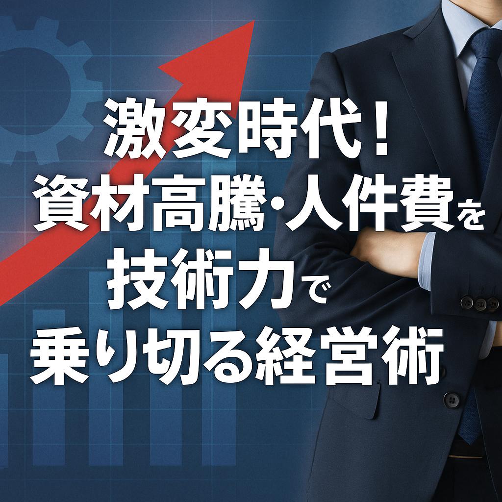 激変時代！資材高騰・人件費増を技術力で乗り切る経営術