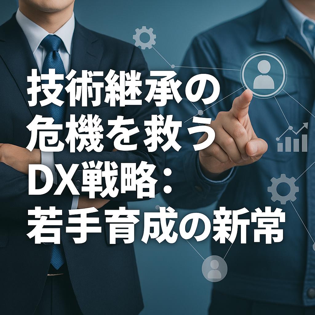 技術継承の危機を救うDX戦略：若手育成の新常識