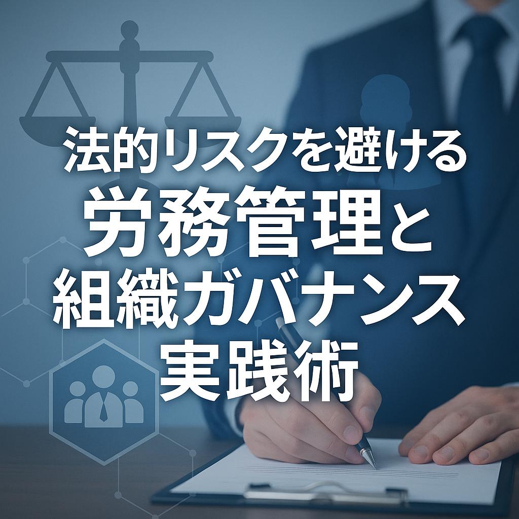 法的リスクを避ける労務管理と組織ガバナンス実践術