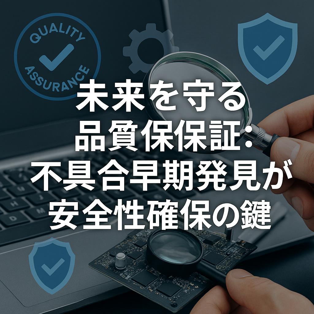 未来を守る品質保証：不具合早期発見が安全性確保の鍵