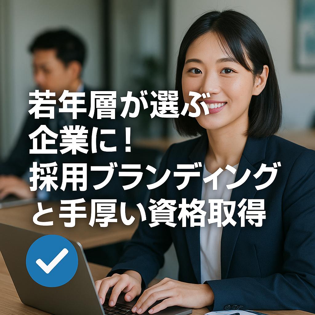 若年層が選ぶ企業に！採用ブランディングと手厚い資格取得支援
