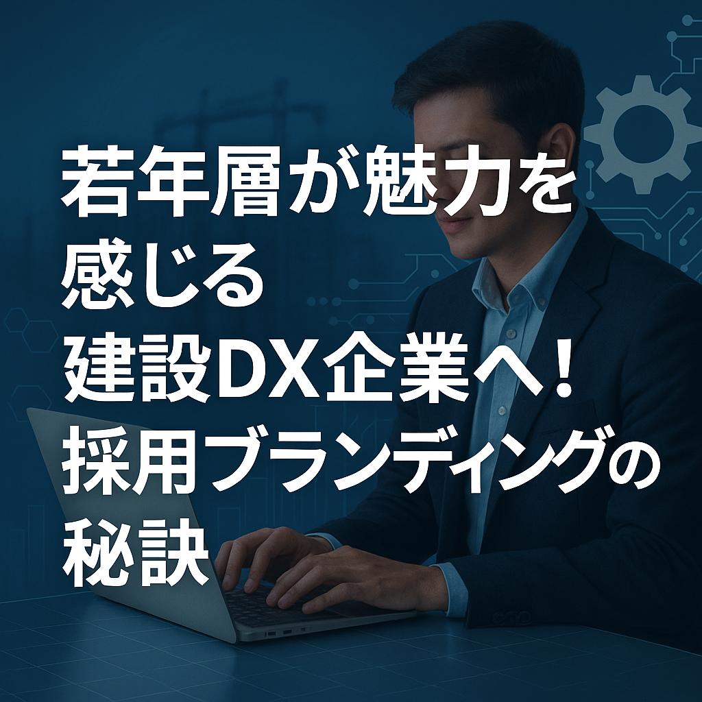 若年層が魅力を感じる建設DX企業へ！採用ブランディングの秘訣