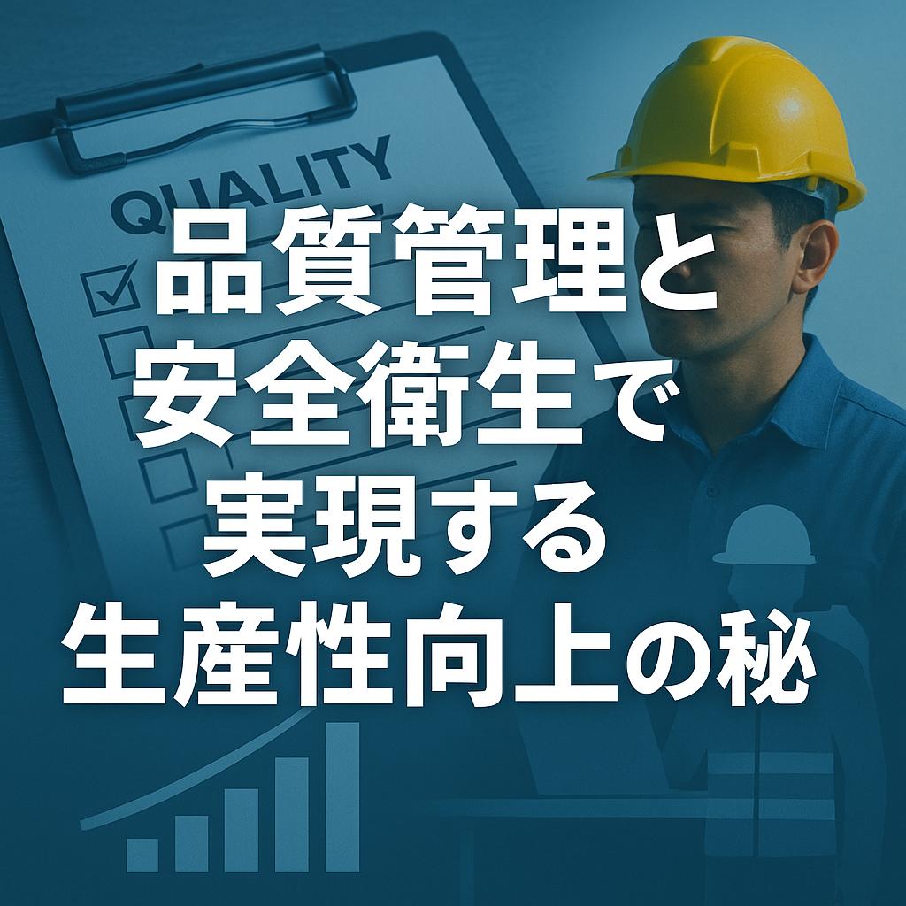 品質管理と安全衛生で実現する生産性向上の秘訣