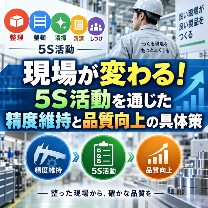現場が変わる！5S活動を通じた精度維持と品質向上の具体策