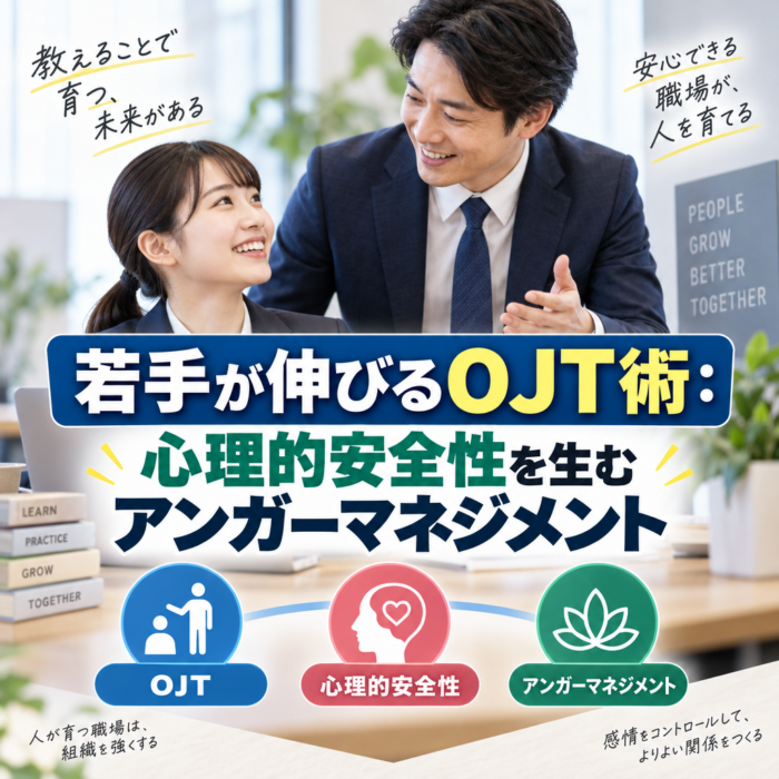 若手が伸びるOJT術：心理的安全性を生むアンガーマネジメント