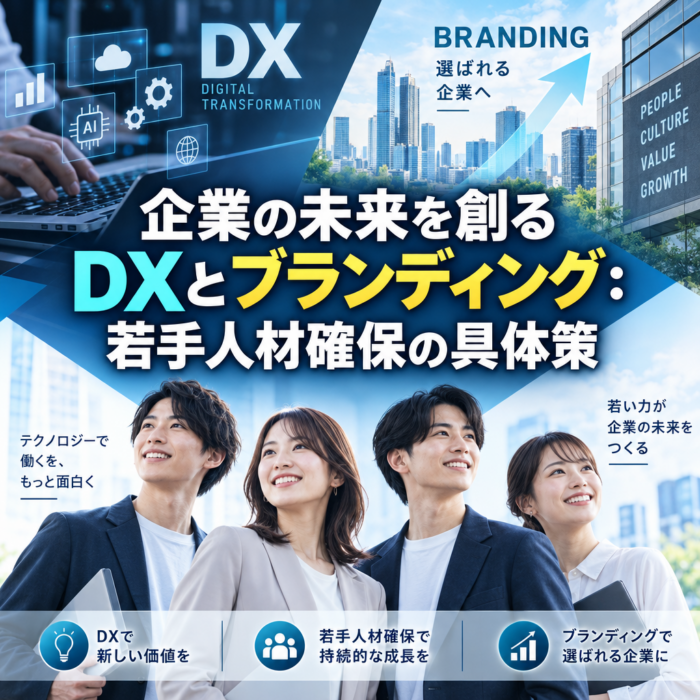 企業の未来を創るDXとブランディング：若手人材確保の具体策