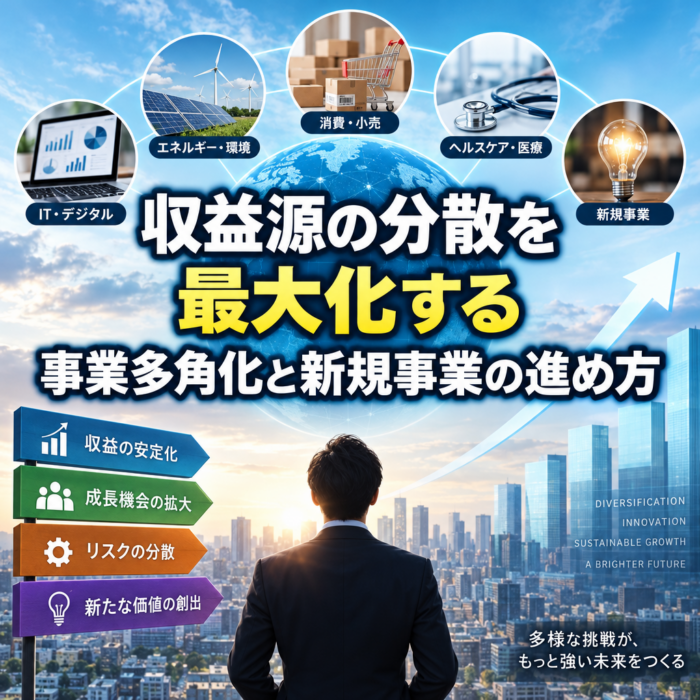 収益源の分散を最大化する事業多角化と新規事業の進め方