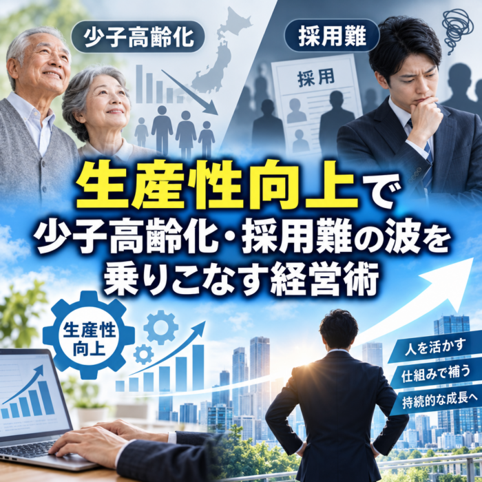 生産性向上で少子高齢化・採用難の波を乗りこなす経営術
