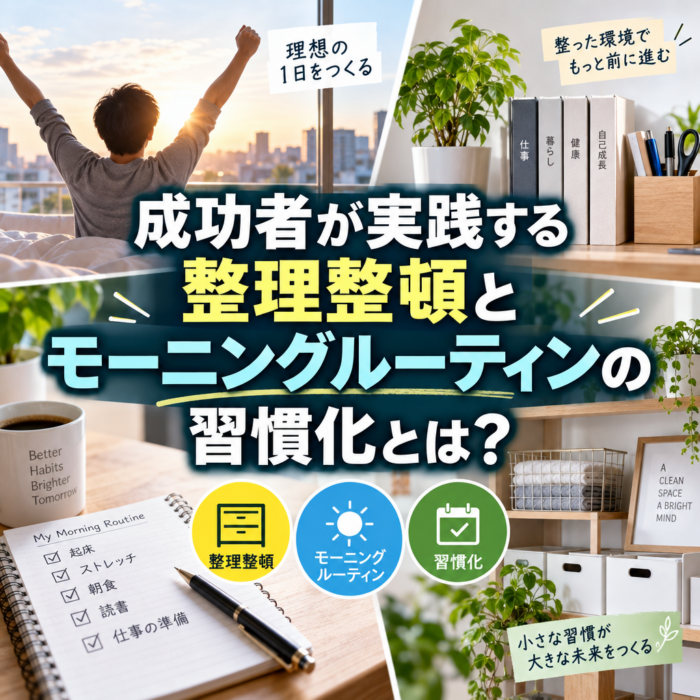 成功者が実践する整理整頓とモーニングルーティンの習慣化とは？