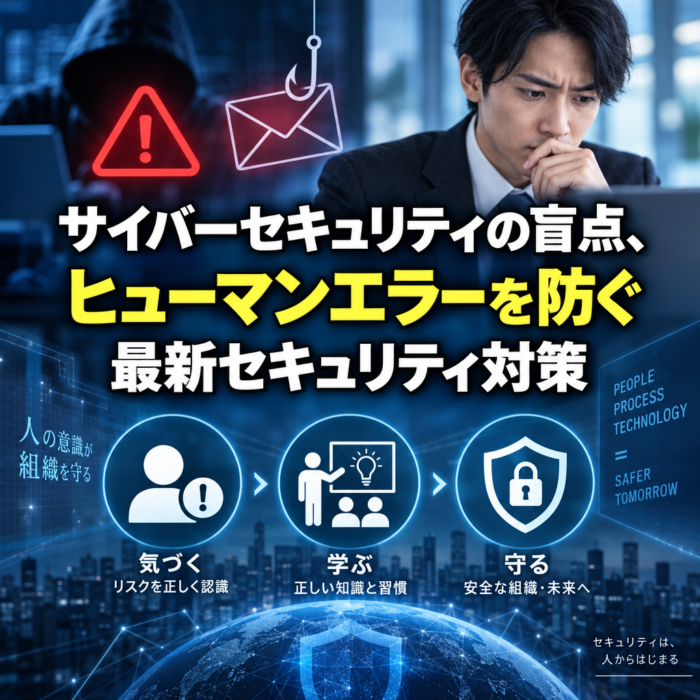 サイバーセキュリティの盲点、ヒューマンエラーを防ぐ最新セキュリティ対策